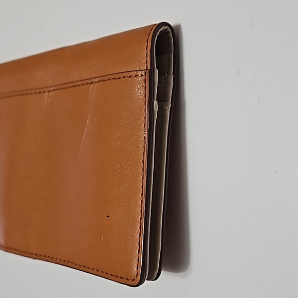 Stella & Dot Brown Checkbook Charge Card Coin Wallet #P-19 - Picture 14 of 14